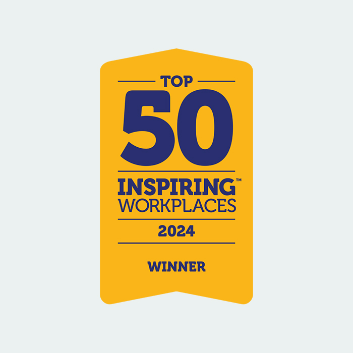 Award for Top 50 Inspiring Workplaces 2024